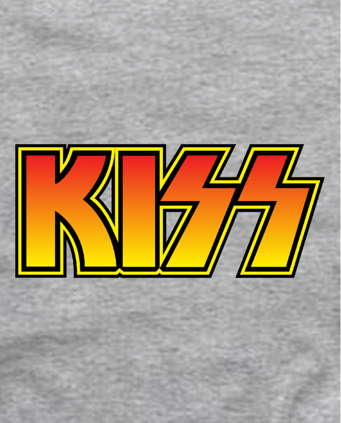 marškinėliai kiss logo